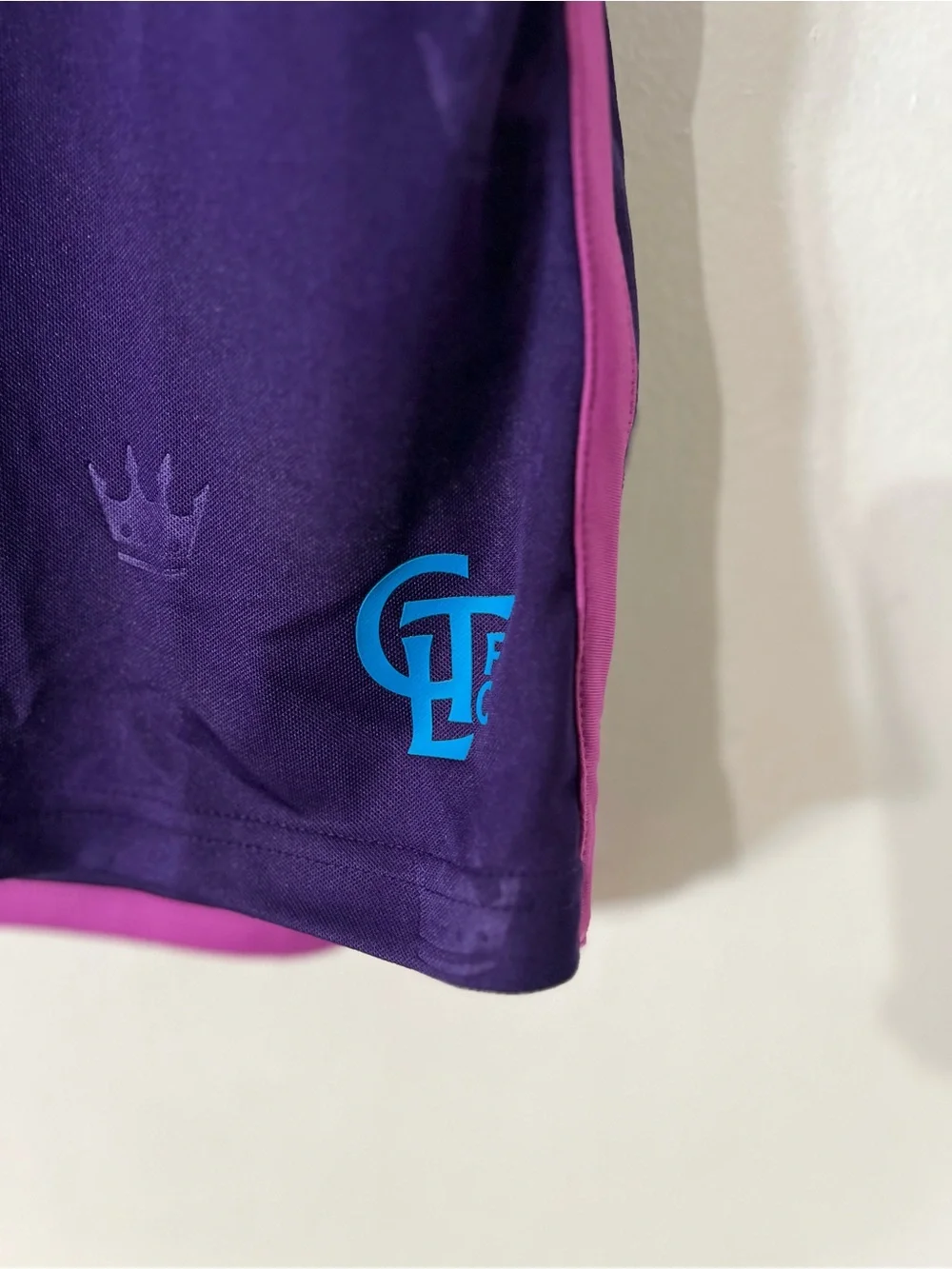 adidas Charlotte FC Purple Jersey with Pink Stripes and Blue Accents